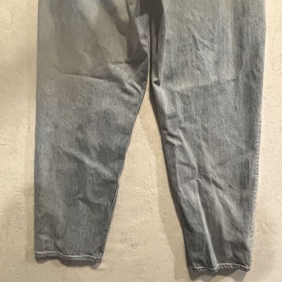 American Eagle Women's Denim Baggy Jeans Size 12 Regular Blue High-Rise Comfy - Picture 11 of 15